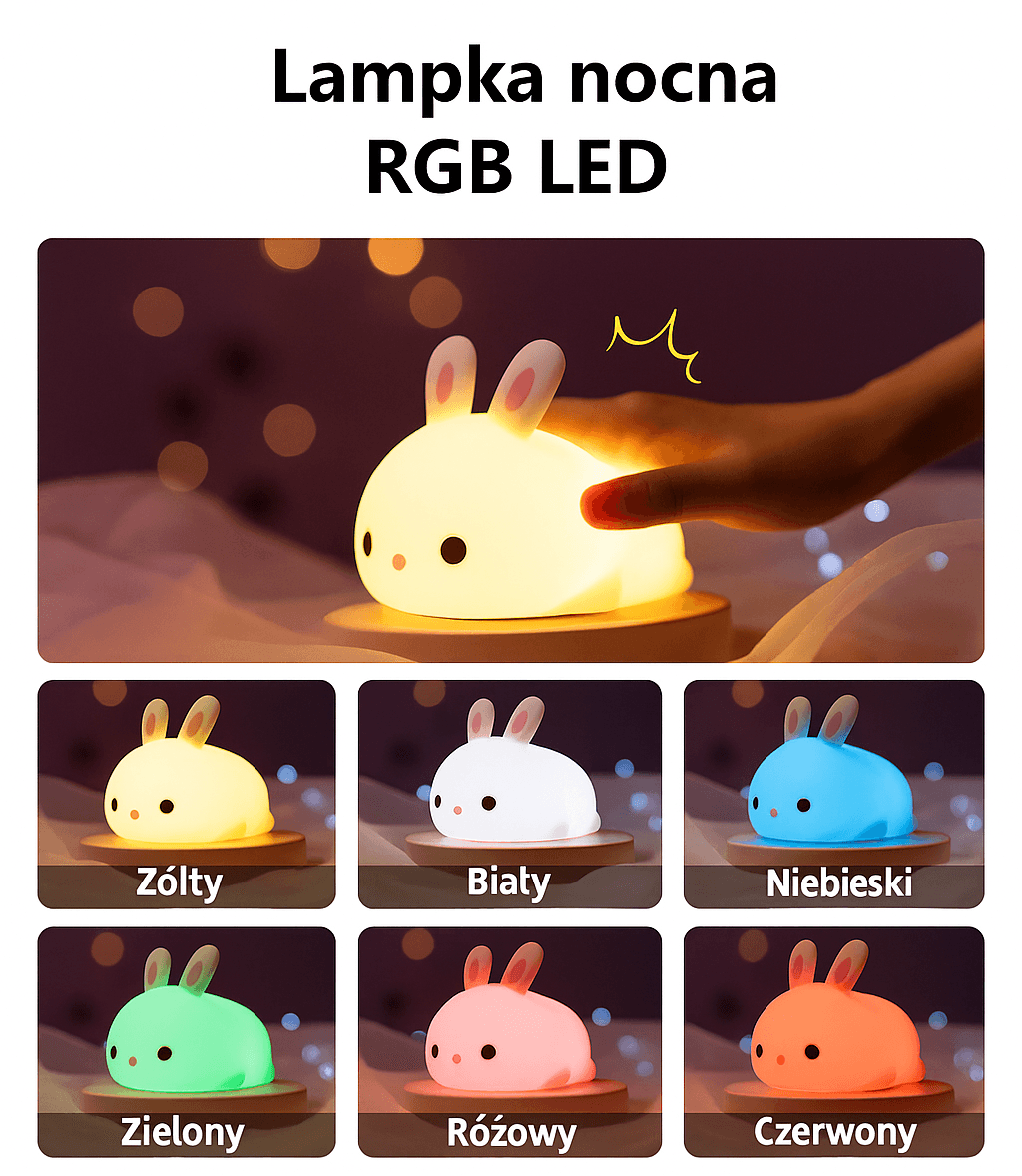 Miękka lampka Króliczek
