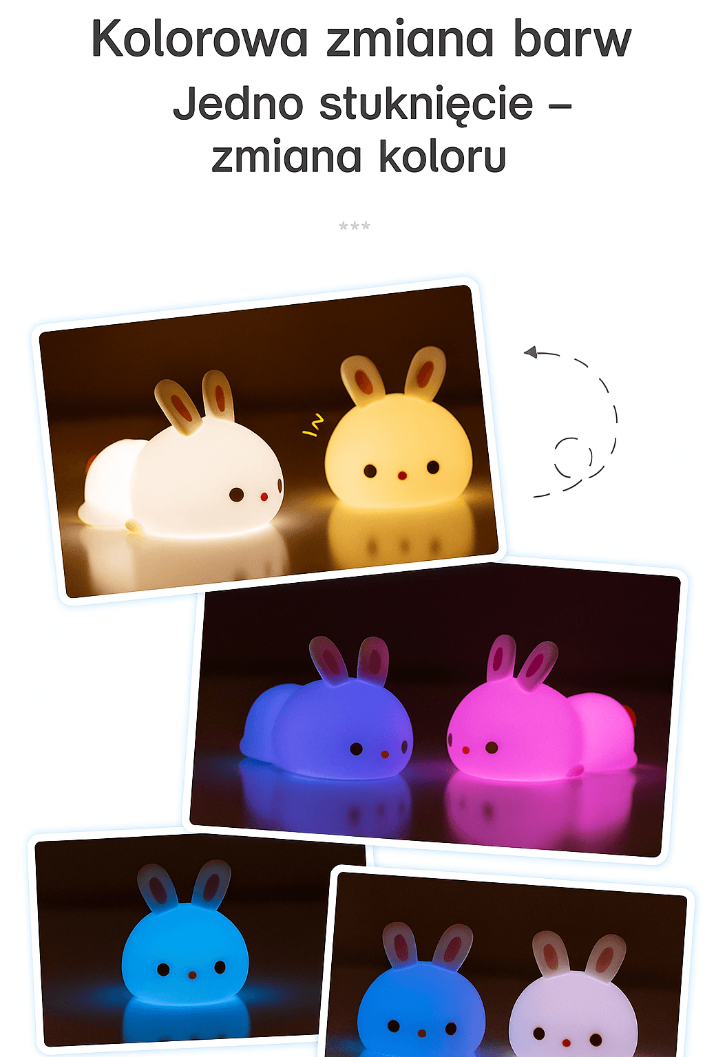 Miękka lampka Króliczek